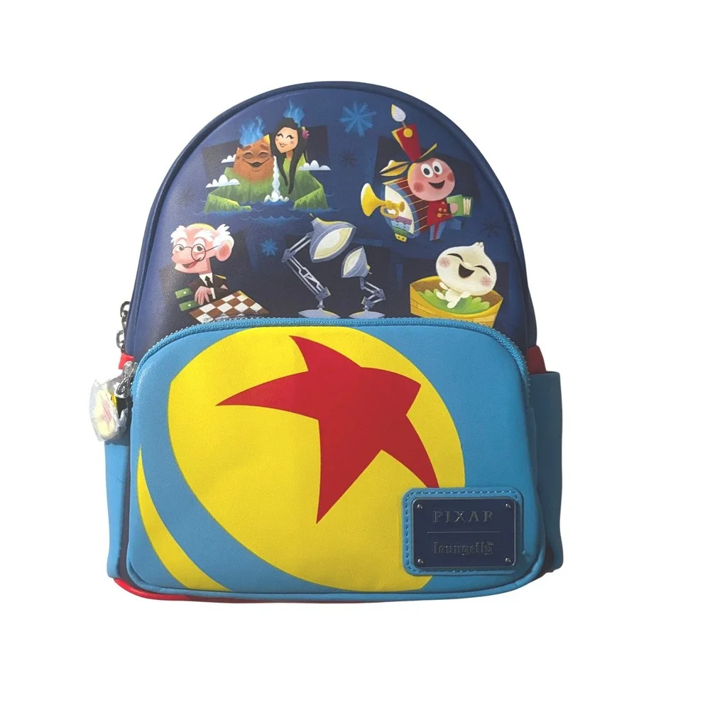 Loungefly Pixar Shorts Mini Backpack Luxo Ball AOP Blue WDBK3188 New with Tags